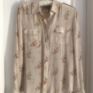 Polo Jeans Company Ralph Lauren Silk Button Shirt